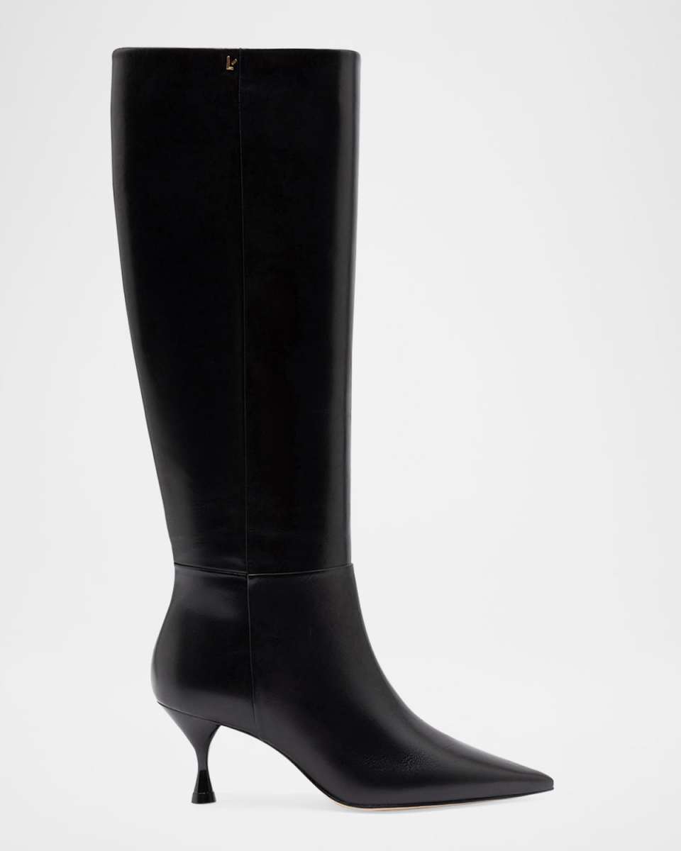 Georgia Leather Stiletto Mid Boots